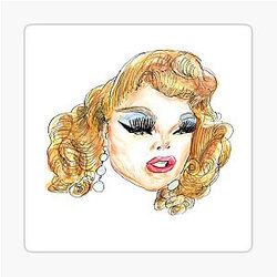 Miss Vanjie Water Color Sticker