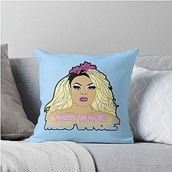 Miss Vanjie Throw Pillow