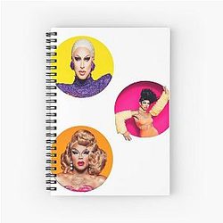 Yvie Oddly, Brooke Lynn Hytes, Miss Vanjie Spiral Notebook