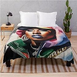 Missy Elliott Throw Blanket