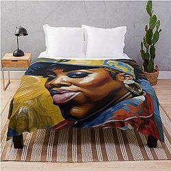 Missy Elliott Throw Blanket