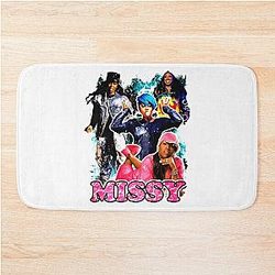 Vintage Missy Elliott Hip Hop Rap Bath Mat