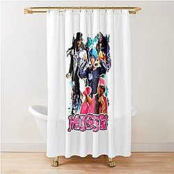 Vintage Inspired Missy Elliott Hip Hop Rap Shower Curtain