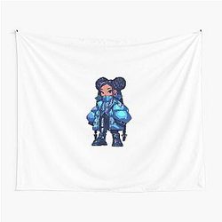 Missy Elliott Cartoon Tapestry