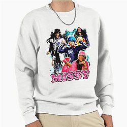 Vintage Inspired Missy Elliott Pullover Sweatshirt