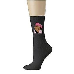 Unisex Personalize Custom Comfort Crew Socks Black