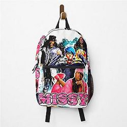 Vintage Inspired Missy Elliott Hip Hop Rap Tee Backpack