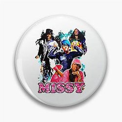 Vintage Inspired Missy Elliott Hip Hop Rap Pin