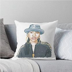 Portrait of Missy Elliott by Santi Throw Pillow