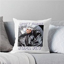 At Last The Secret To Missy Elliott Is Revealed Throw Pillow