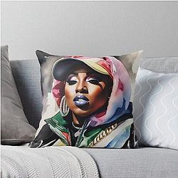 Missy Elliott Throw Pillow