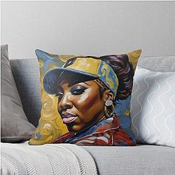 Missy Elliott Throw Pillow