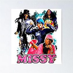 Vintage Inspired Missy Elliott Hip Hop Poster