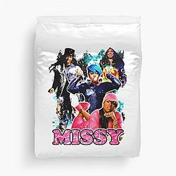Vintage Missy Elliott Hip Hop Duvet Cover