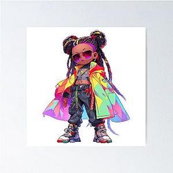 Missy Elliott Cartoon Poster