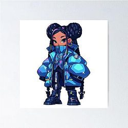 Missy Elliott Cartoon Poster