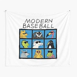 Modern Baseball Animal Tapestry