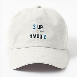 3 Up 3 Down Modern Baseball Design by Backstop Co Dad Hat