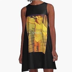 Modern Baseball Sports A-Line Dress