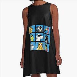 Modern Baseball – Animal Bunch A-Line Dress