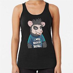 I Miss Modern Baseball Racer Tank Top