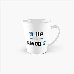 3 Up 3 Down Modern Baseball Design by Backstop Co Tall Mug