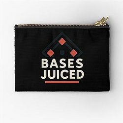 Bases, Modern Baseball Design by Backstop & Co. Zipper Pouch
