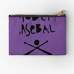 Modern baseball zipper pouch