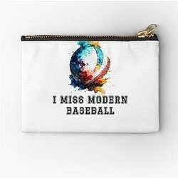 I miss modern baseball zipper pouch