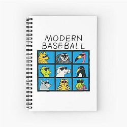 Modern Baseball Spiral Notebook