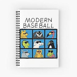 Modern Baseball Animal Notebook