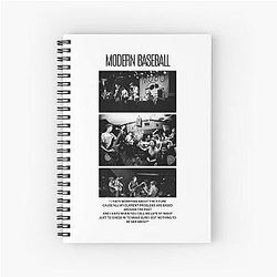 Modern Baseball Classic Spiral Notebook