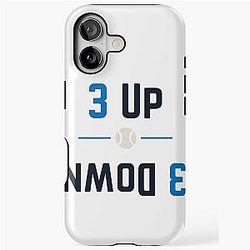 3 Up Down Modern Baseball Design by Backstop Co. iPhone Tough Case