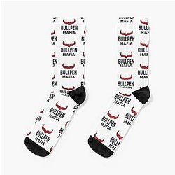 Bullpen Mafia - Modern Baseball Design by Backstop Co Socks