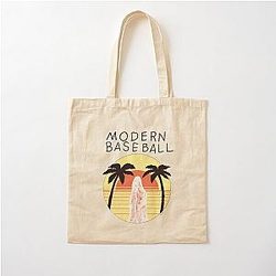 Modern Baseball Cotton Tote Bag