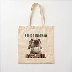 I miss Modern Baseball Cotton Tote Bag