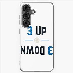 3 Up 3 Down – Modern Baseball Design by Backstop & Co. Samsung Galaxy Soft Case
