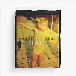 Modern Baseball Sports Duvet Cover