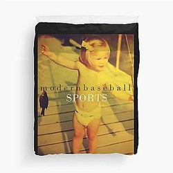 Modern Baseball Sports Duvet Cover