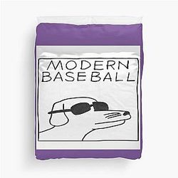 Modern Baseball Dog Duvet Cover