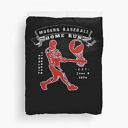 Baseball Player Modern Classic T-Shirt Duvet Cover