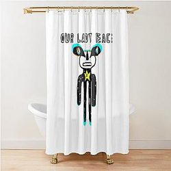 Modern Baseball Shower Curtain