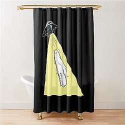 Modern Baseball Shower Curtain