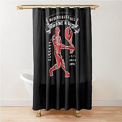 Baseball Player Modern Baseball Classic T-Shirt Shower Curtain