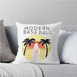 Modern Baseball Throw Pillow