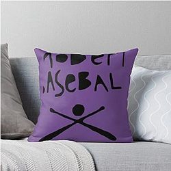 Modern Baseball Throw Pillow