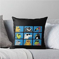 Modern Baseball - Animal Throw Pillow