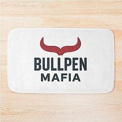 Bullpen Mafia - Modern Baseball Design by Backstop Co. Bath Mat