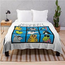 Modern Baseball Throw Blanket