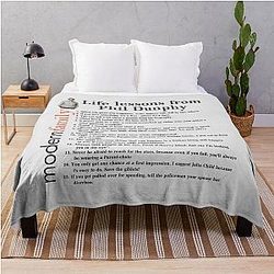Life Lessons From Modern Family Films Sitcom Cameron Alex Dunphy Gift Graph Throw Blanket